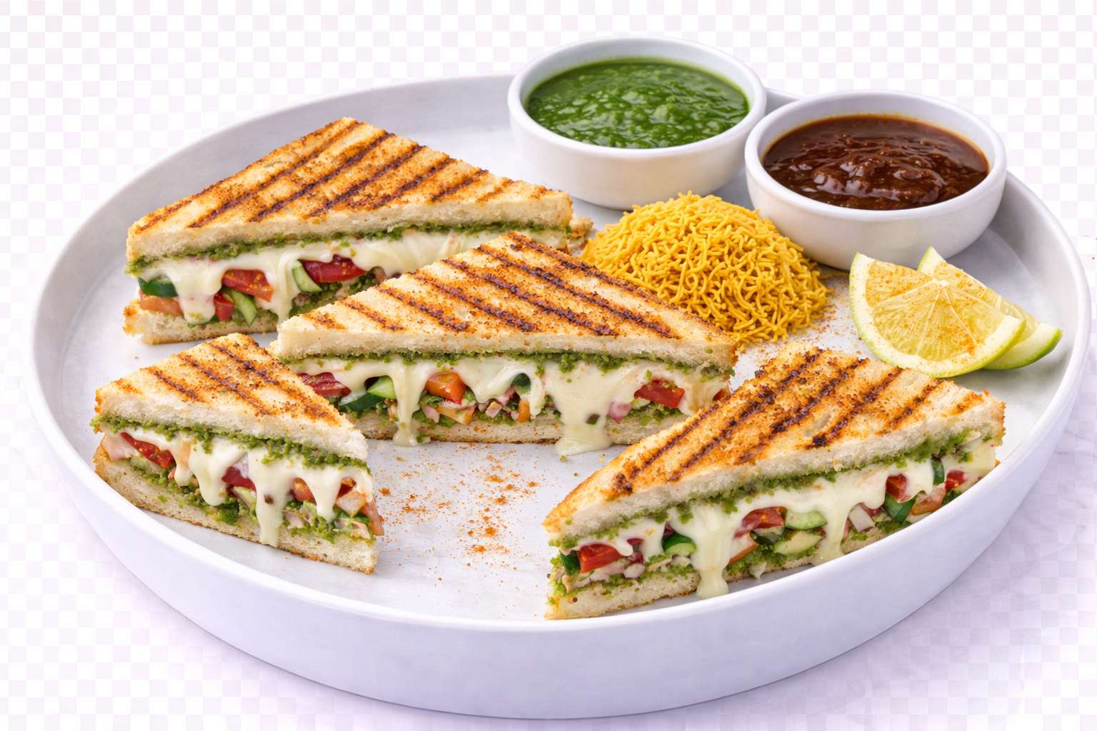 Cheese Veg Grilled Sandwich 🌱