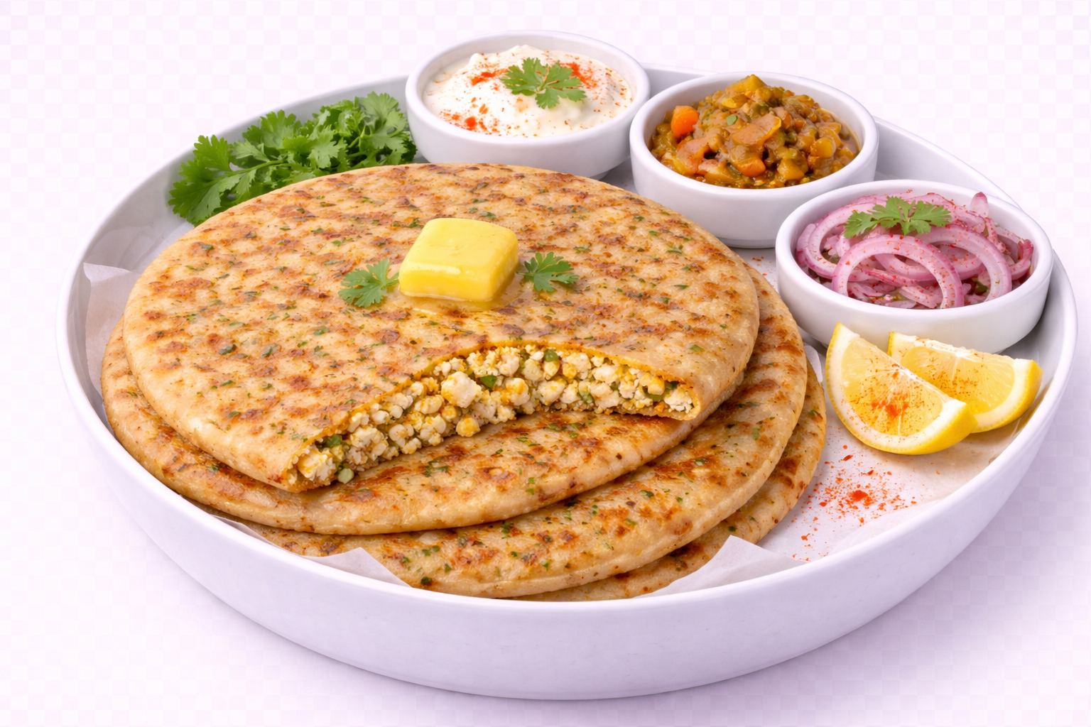 Paneer Paratha 🌱