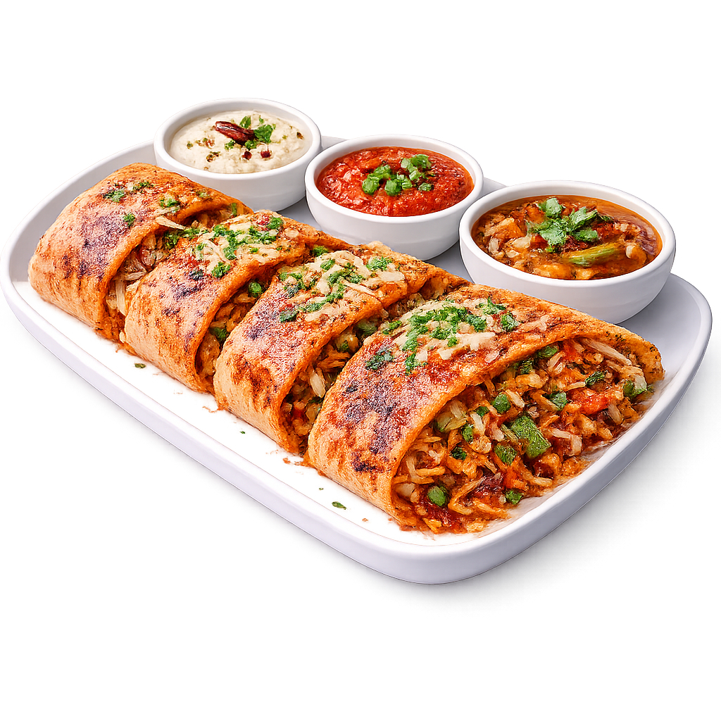 Schezwan Dosa 🌶 🌱