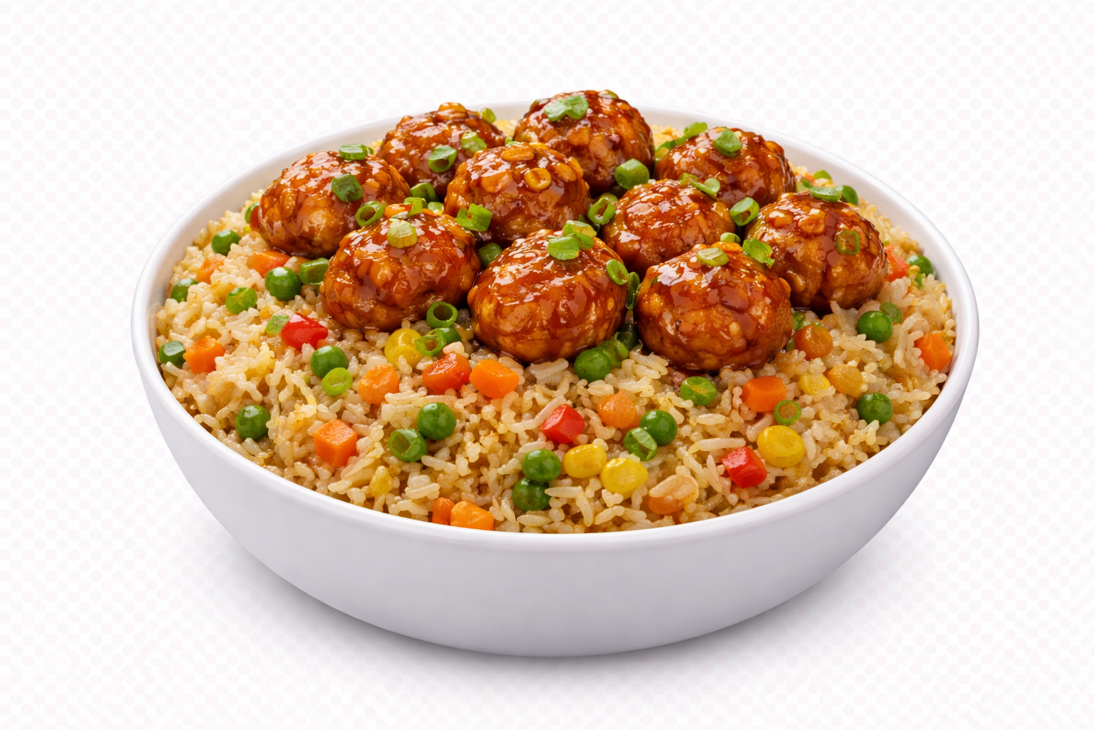 Fried Rice with Manchurian 🌶