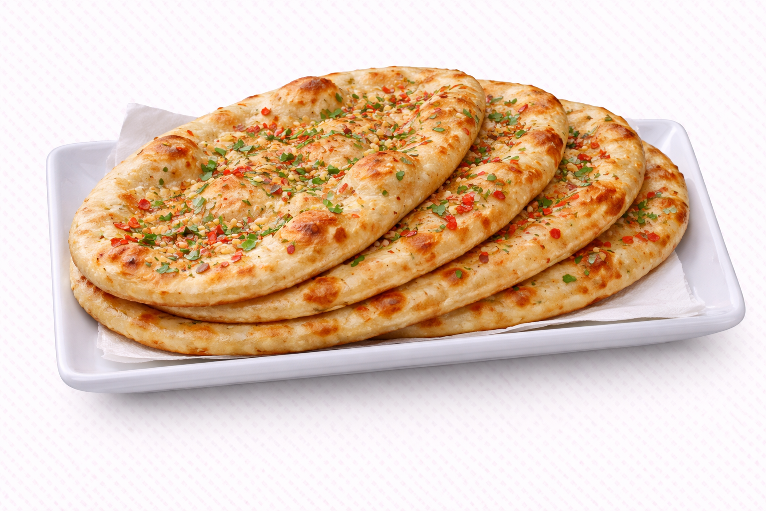 Chilli Garlic Naan 🌱 🌶
